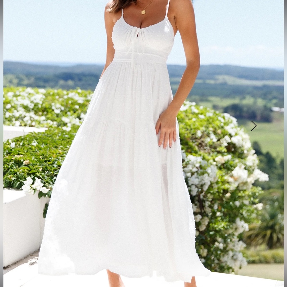 Hello Mello White maxi dress